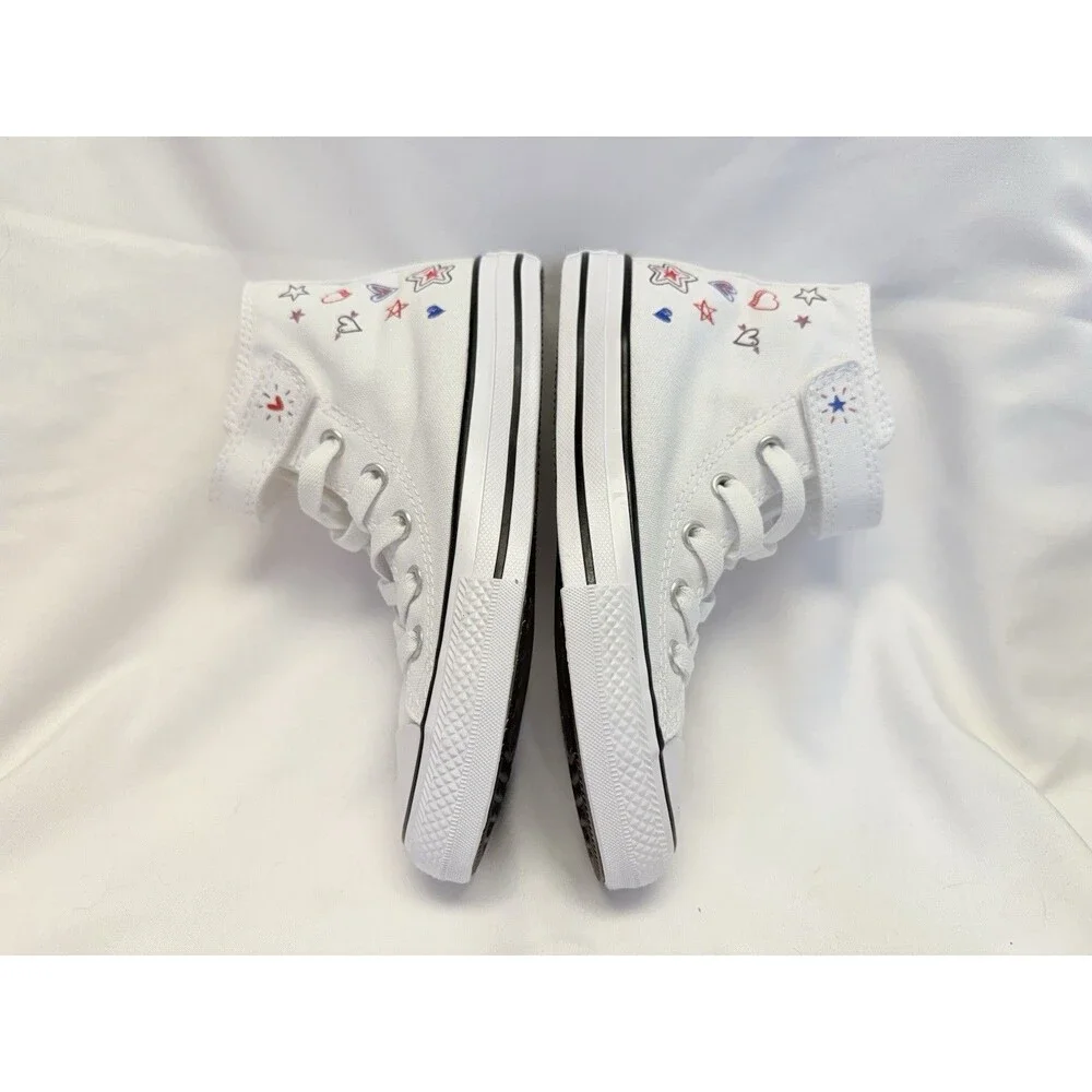 Converse CTAS EVA Lift Shoes Youth Sz 12.5 High Top Platform Sneakers W/Designs